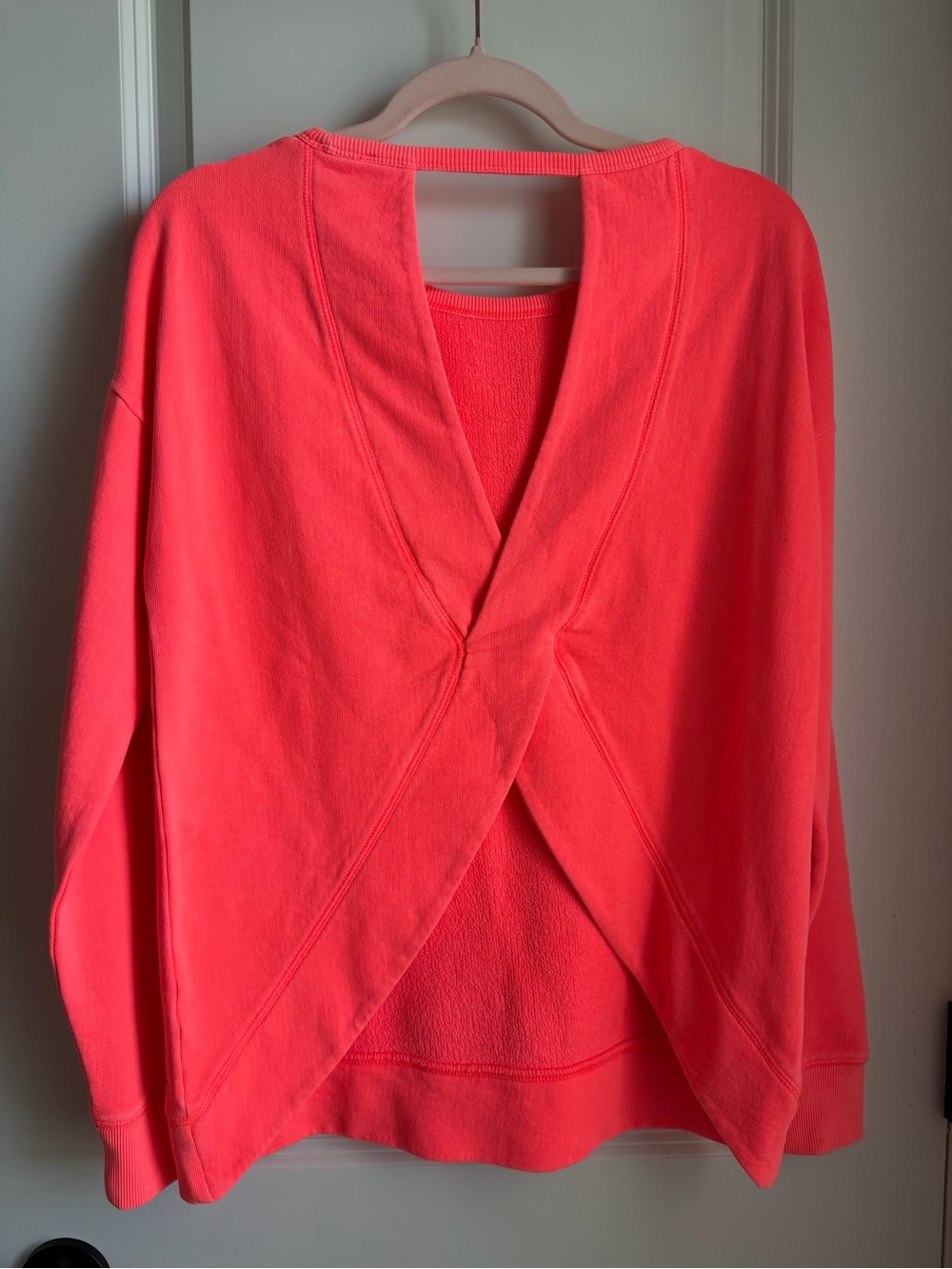 Lilly Pulitzer Coral Pink Open-Back Sweater